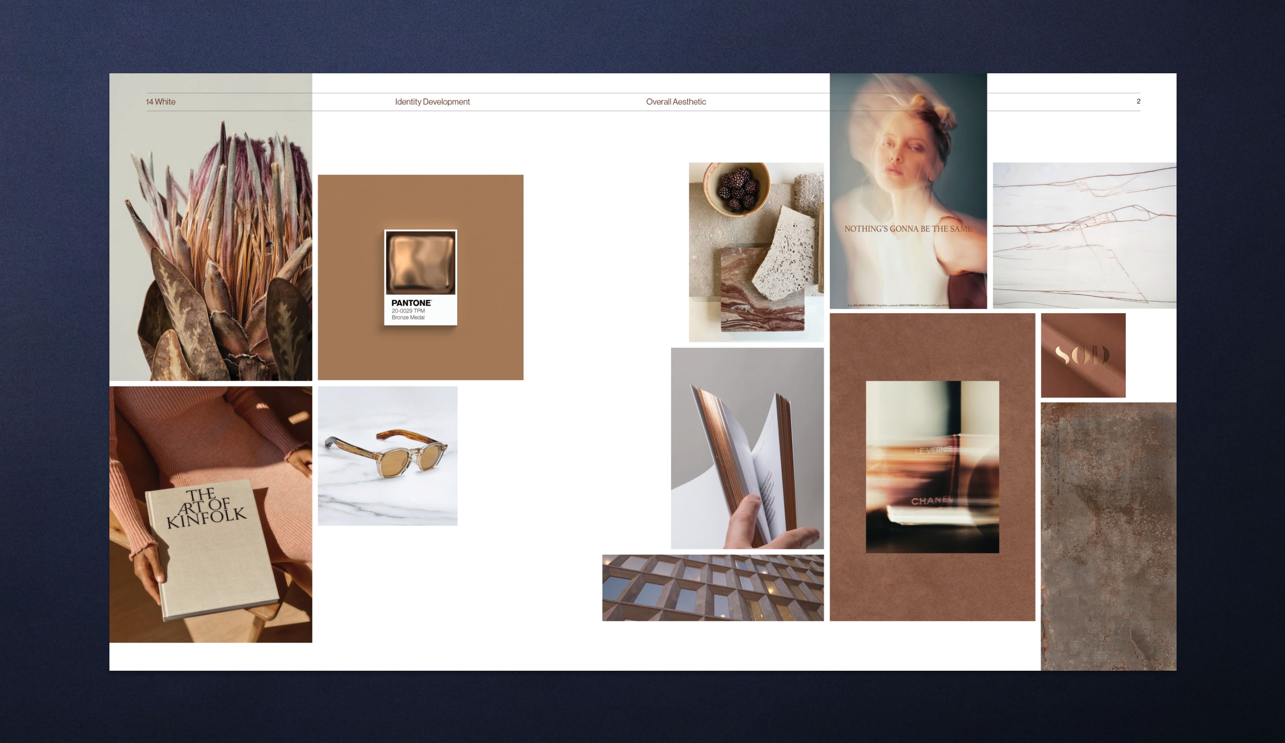 Fourteen White Tribeca – Brand identity moodboard and colour direction developed by Pedja Zdravkovic